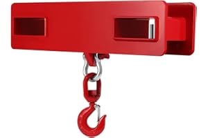 Iglobalbuy Forklift Lifting Hook 5500lbs Capacity, 2.5T Forklift Mobile Crane Heavy Duty with Hook, Forklift Lifting Hoist Attachment