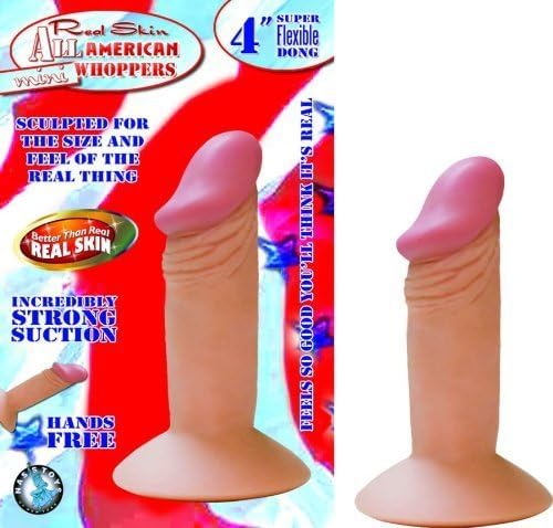 Real Skin All American Mini Whoppers 4" - Flesh Suction Cup by DSU