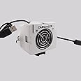 9Thirteen, Cooler Fan/Case. Works with GoPro HERO9, HERO10, HERO11, HERO12, HERO13, Reduce Overheating in Static Environments at Sporting Events, Vlogging, Dash,Airplane Cam (White, PowerMount Plus)