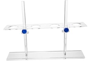 Artibetter Adjustable Height Laboratory Funnel Stand Rack 4 Holes 250ml Acrylic Test Funnel Holder for Chemical Experiments