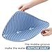 Samuelworld Large Size Dish Drying Mat Silicone Counter Mat High Ridges for Better Aeration, 0.4 Inch Thickness