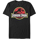 Jurassic Park Men's Classic Movie Logo T-Shirt, Mens T-Shirts Graphic