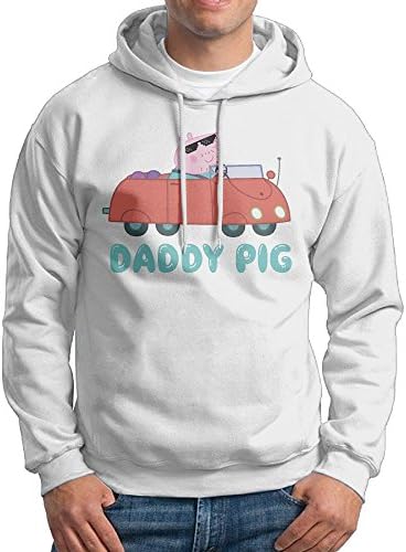 CPREDFWO Men Daddy Pig Character From Peppa Pig TV Show Suit Guys Hoodie First Quality