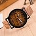 Beautyvan Numerals Wood Leather Band Analog Quartz Vogue Wrist Watches
