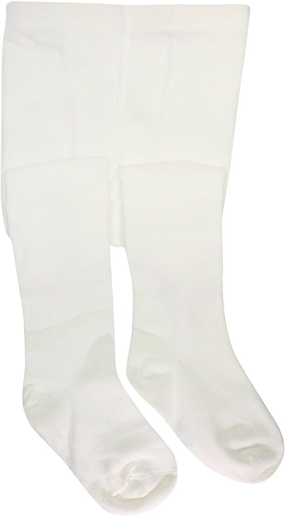 BEAR MUM Baby Girls' Seamless Organic Cotton Tights: Clothing