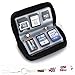 MemoryMarket Memory Card Carrying Case - Black/Wallet/Holder/Organizer/Bag - Storage for SD SDHC CF xD Camera Memory Cards with Lanyard