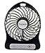Topwell 4-inch Vanes 3 Speeds Electric Portable Mini fan Rechargeable Desktop Fan Battery/ USB Powered Laptop PC Mute Cooler Cooling Operated Cool Cooler Fan with Rechargeable Battery and USB Charge Cable (Black)