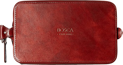 Old Leather Zipper Utilikit Color: Brown