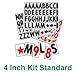 Sidewalk Sign Replacement Letter Set for White Signs, 4 Inch Letters Fit 24x36 Inch Sign Faces