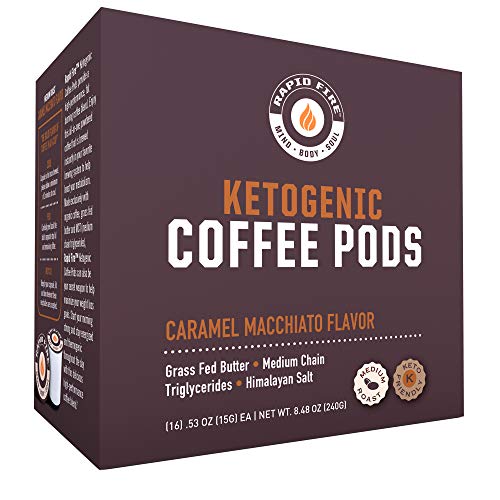 Rapidfire Caramel Macchiato Ketogenic High Performance Keto Coffee Pods