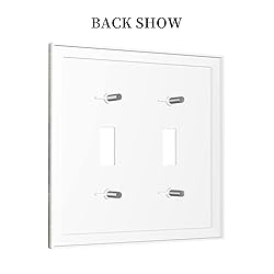Vintage Brown Wood 2 Gang LightSwitch Plate Cover