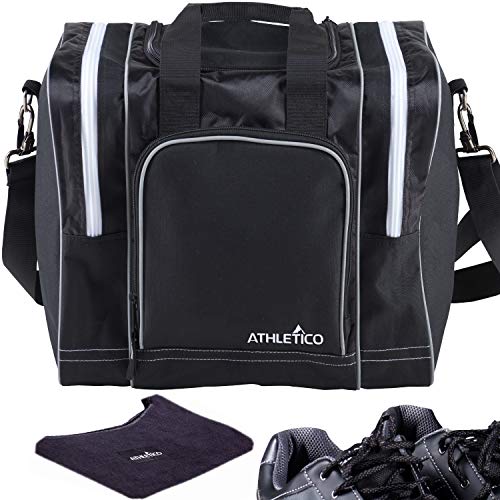 Athletico Bowling Bag & Seesaw Polisher Bundle Single Ball Tote Bag