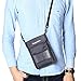BTDAO RFID Blocking Passport Holder Wallet with Neck Stash Pouch for Traveling Security Credit ID Card