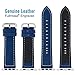 Apple Watch Band 42mm, Fullmosa Mosa Calf Leather Strap Replacement Band with Stainless Metal Clasp for iWatch Series 1 Series 2, Dark Blue,42mm