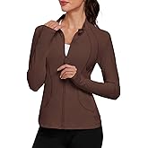 VUTRU Womens Workout Athletic Jackets Zip Up Sport Track Shirts Gym Yoga Sportswear with Pockets