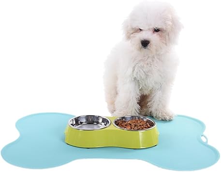 dog bone feeding mat