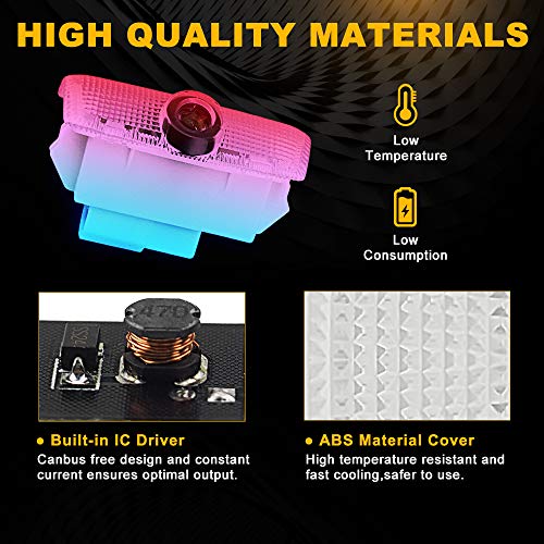 Car Door Projector Lights for Infiniti Courtesy Lamps Ghost Shadow Lights EX FX G M Q50 Q60 QX50 QX56 QX70 QX80 Accessories Welcome Projector Lights, 2 Pack