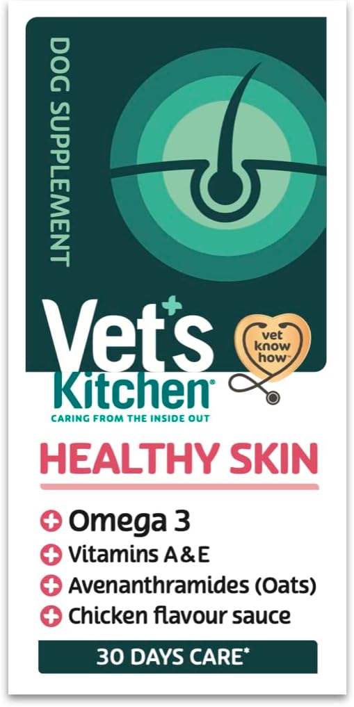Vet's Kitchen Healthy Skin Supplement Gravy for Dogs 300ml Omega 3 Oats