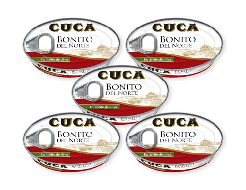 Bonito en aceite de oliva Cuca pack de 5 latas.