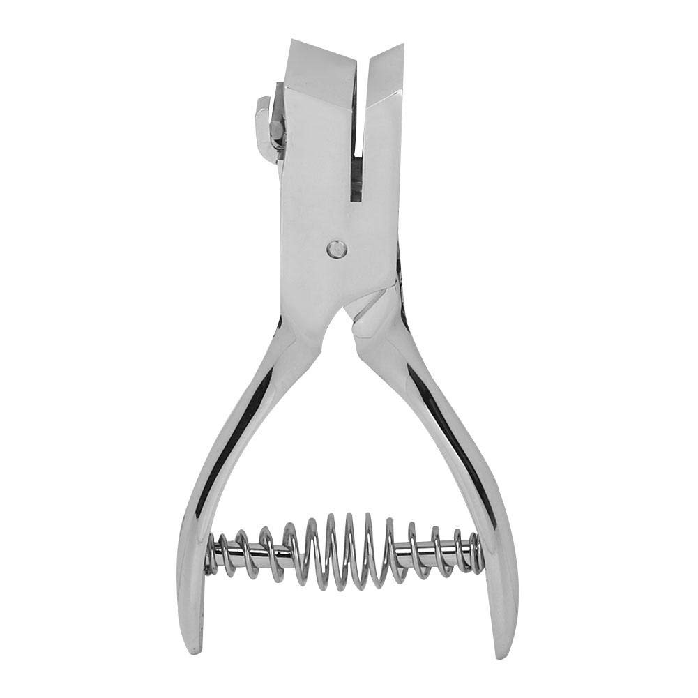 One Slot Hole Puncher, Handled Metal Hole Puncher for Scrapbooking, ID Cards, Badge Holes, 1mm PVC Card and Credentials