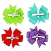 YOY Fashion Headbands Grosgrain Ribbon Pinwheel Boutique Hair Bows Alligator Clips for Baby Girls Kids Teens Toddlers Children Pack of 40