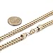 FIBO STEEL 6mm Curb Chain Necklace for Men Stainless Steel Biker Punk Style 30.0 inches Gold