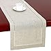 Grelucgo Handmade Hemstitched Natural Rectangle Lace Table Runners (14x90 inch)