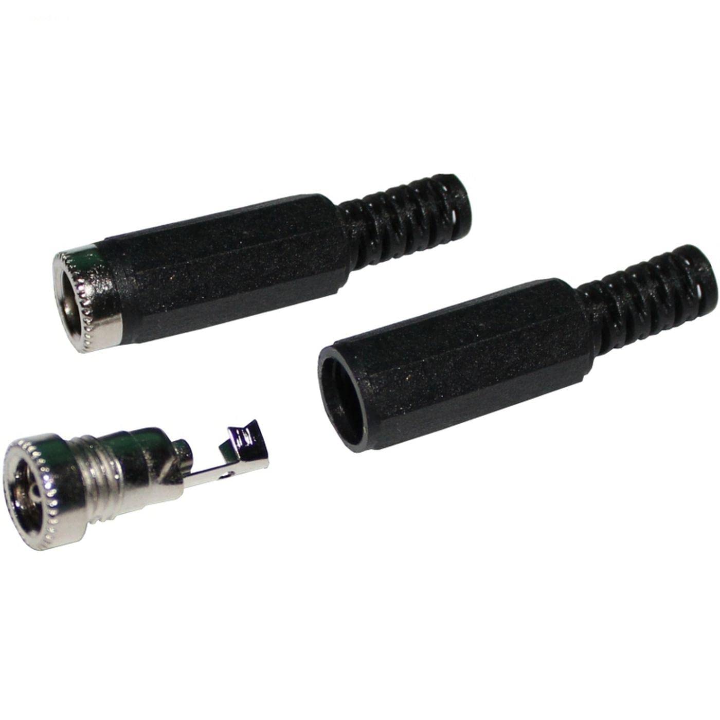 5X LED DC Connector with Solder Connection 5,5/2,1mm Socket for Single-Colour LED Strips 2-Pin
