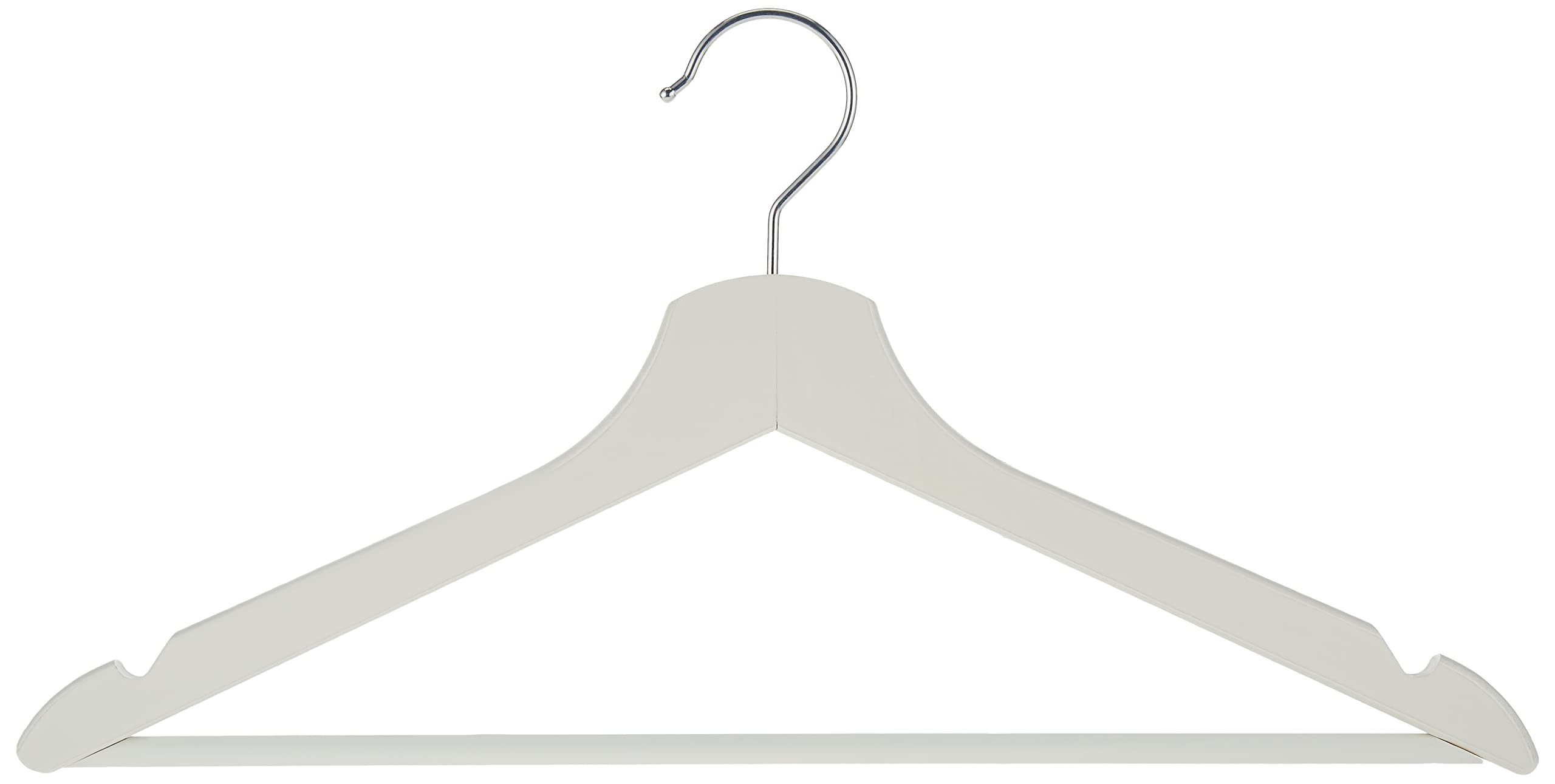 Ikea Bumerang 702.385.41 Wooden Clothes Hangers, Pack of 5, White