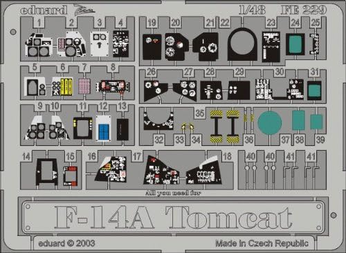 Eduard Accessories - FE229 Model-Making Accessory f 14 A Tomcat