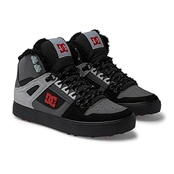 DC Men's Pure HIGH-TOP WC WNT Skate Shoe, Grey, 11