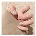 Dongcrystal 24pcs Khaki Marble Texture Glossy False Nails Acrylic Artificial Full Fake Nails Nail Art Tips Top Short