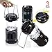 EACHPOLE |3-Pack| Outdoor Camping LED Lantern with Solar Charging Dual Power Supply Built-in Power Bank, APL1565