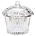 Le'raze Elegant Crystal Cupcake Candy Dish, Cookie's Holder, With Lid for Home/Office Decor Candy Jar