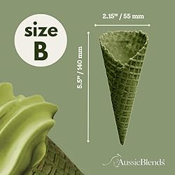 AussieBlends Waffle Ice Cream Cones Bulk For Soft
