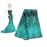 KENLACE Best Quality African Lace Fabric yellow Swiss Voile Lace Emboridery French Mesh Nigeria Lace Fabric Material (Green)