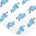 One Premium, Soft & Cozy Muslin Cotton Fitted Baby Crib Sheet. Cute Blue Prints For Boys, Infants, Toddlers Christmas, Baby Shower Gifts. Premium Machine Washable & Dryer Friendly Sheets.