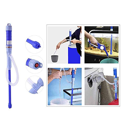 SeaHome 2 PCS Battery-Operated Liquid Transfer Pump Portable Siphon Pump with Bendable Suction Tube for Diesel, Fuel, Oil, Water, Gas, Fish Tank
