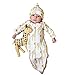 Sharemen Newborn Baby Girls Boys Long Sleeve Gown+Hat Jumpsuit Outfits (0-6 Months, White)