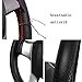 Stitch Steering Wheel Cover - Universal Microfiber Leather DIY Sew On Steering Wheel Covers Wrap B (Black)