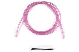 MAX-MOTORSPORTS 6'ft x 1/8" (3.2mm) ID x 1/4" OD Vinyl Small Carburetor Vent Hose Fuel Line Mx ATV Dirtbike Carb (Clear Light Factory Pink)