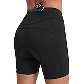 BERGRISAR Women's 4D Padded Bike Shorts Cycling Underwear with 3 Pockets Bicycle Biking Shorts