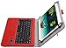 IVSO Lenovo Tab 2 A10/ Lenovo TAB-X103F Tab 10 Keyboard case -Ultra-Thin Detachable Keyboard Stand Case for Lenovo Tab 2 A10-70/ Tab 3 10 Business TB3-X70/ TAB-X103F Tab 10 Tablet, Red