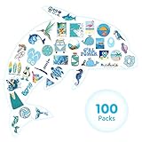 VSCO Stickers for Hydro Flask 100Pcs,Waterproof Cute Stickers for Hydroflasks Water Bottles Laptop, Trendy Aesthetic Vinyl Sticker Pack for Kids Teens Girls Boys