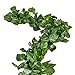 RURALITY Faux Green Leaf Garland for Wedding Decor,Fake Greenery Garland for Table Mantle Decoration,189 Inches