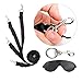 Hy-Fung Fetish Under Bed Restraint Kit with Hand Cuffs Ankle Cuff Goggles Bondage Kit Collection For Male Female Couple
