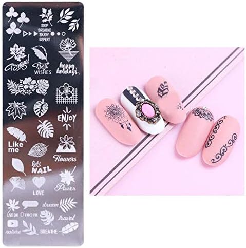 女性のためのハンドルパターンシャイニング 転送旅行や家庭スタンパーホログラフィック ヘッドのためのかわいいネイルアートスタンプスタンプテンプレート画像プレートを生まれ M B0ntk8k6 1 068円