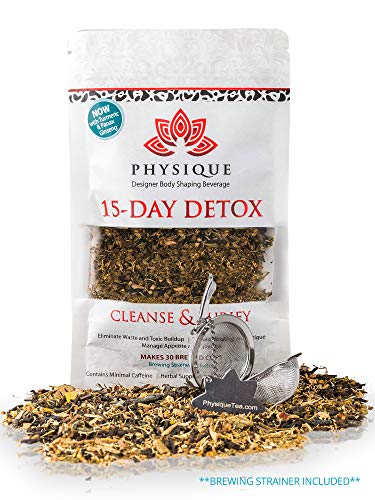 15 Day Total Body Cleanse and Weight Loss Tea | Reduce Bloating & Hunger | Garcinia Cambogia & Turmeric Premium Blend | Anti-Inflammatory & Laxative Free Teatox | Free Strainer & Detox Diet Included 15 Day Total Body Cleanse and Weight Loss Tea | Reduce Bloating & Hunger | Garcinia Cambogia & Turmeric Premium Blend | Anti-Inflammatory & Laxative Free Teatox | Free Strainer & Detox Diet Included