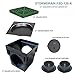 StormDrain 12-in. Square Catch Basin and Green Grate Drain Box Kit with Debris Trap Filter