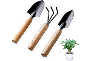 Mini Gardening Hand Tools Set,3 Pcs Indoor Gardening Tools Small Trowel Garden Tool Set Mini Shovel Garden Hand Rake - Indoor